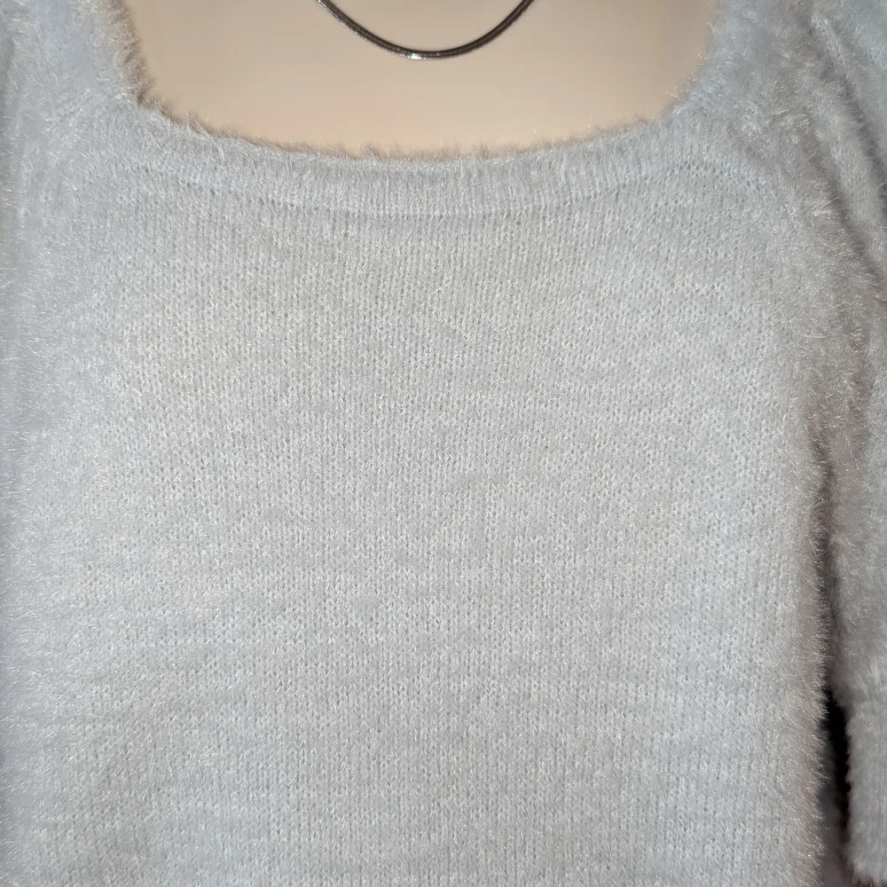 Love Scarlett Brand‎ Light Blue Fuzzy Knit Top